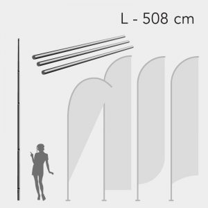 Mastro para Bandeira Promocional - Tam. L - 508cm