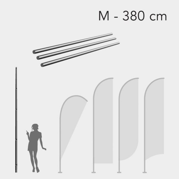 Mastro para Bandeira Promocional - Tam. M - 380cm