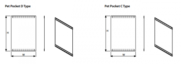 Porta-Folheto Pet-Pocket, Tipo C, Paisagem